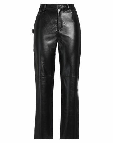 Isabelle Blanche Paris Woman Pants Black Polyester, Polyurethane Cover