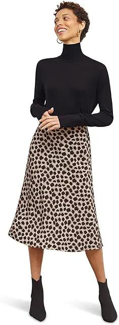 M.M.LaFleur Orchard Skirt - Washable Silk (Sahara Print) Women's Skirt Cover