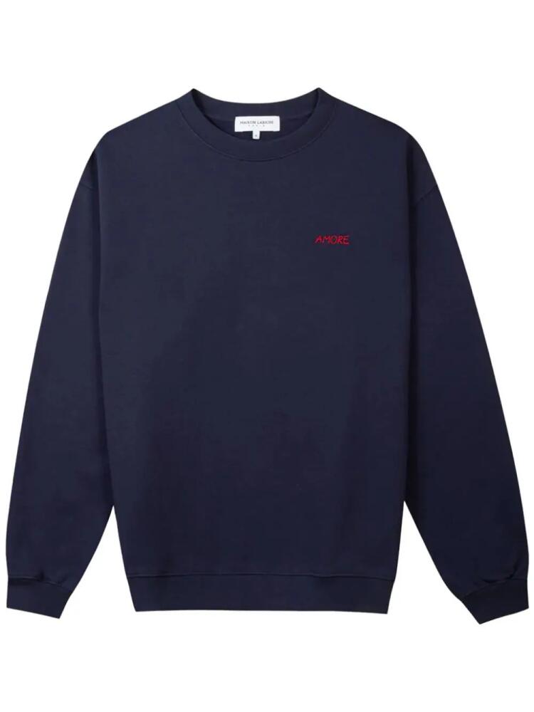 Maison Labiche Ledru organic-cotton sweatshirt - Blue Cover