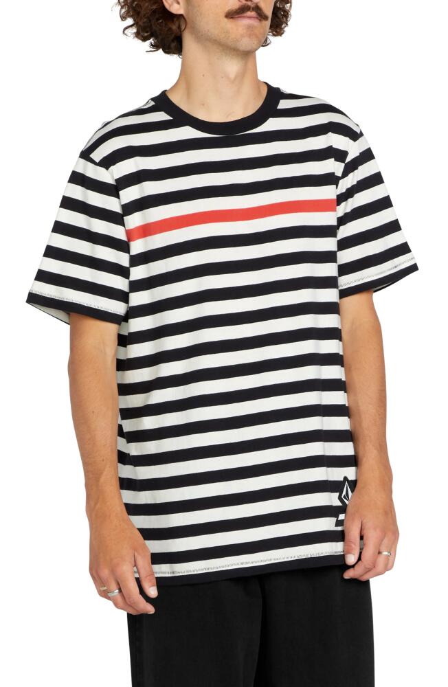 Volcom x Schroff Stripe Cotton Graphic T-Shirt in Black Cover