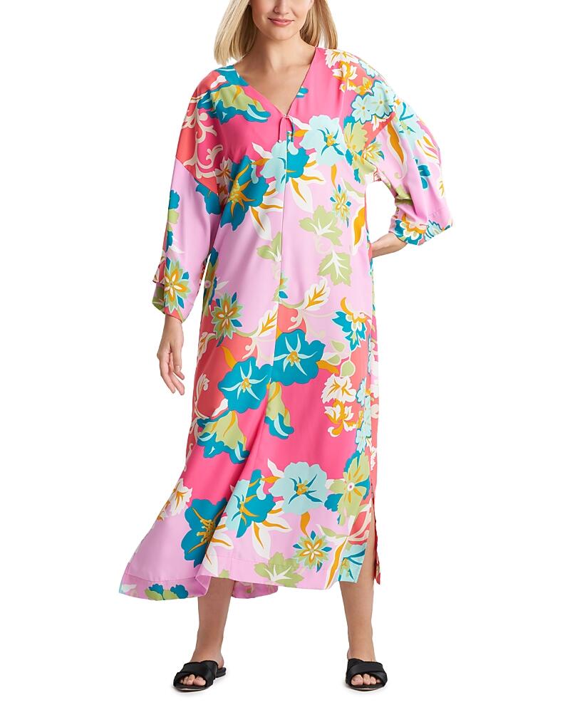 Natori Printed Caftan Nightgown Cover