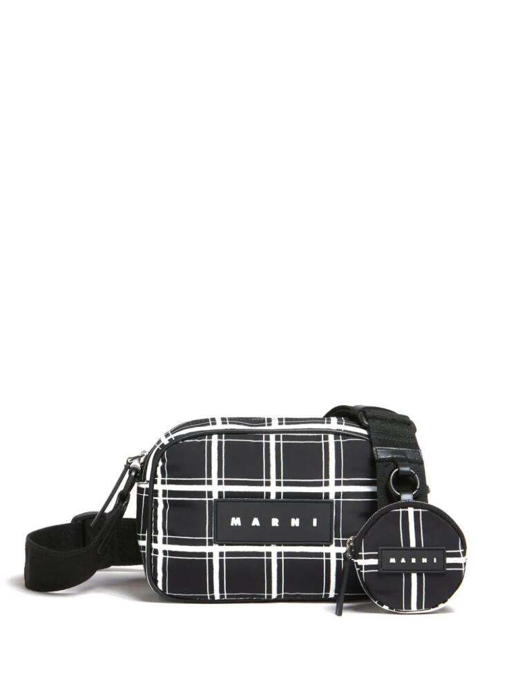 Marni Puff checked camera bag - Black Cover