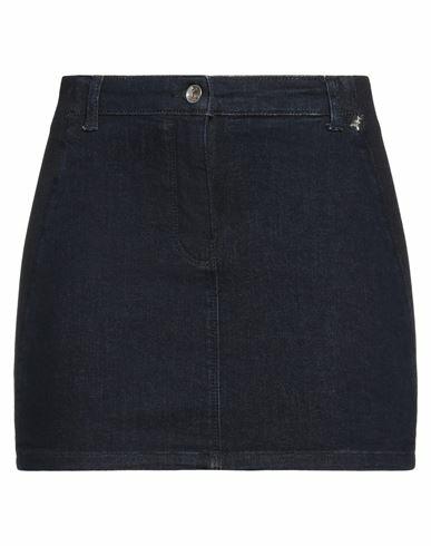 Patrizia Pepe Woman Denim skirt Blue Cotton, Polyester, Elastane Cover