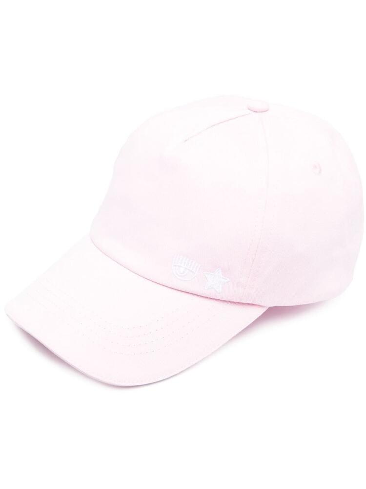 Chiara Ferragni Eyelike-motif baseball cap - Pink Cover