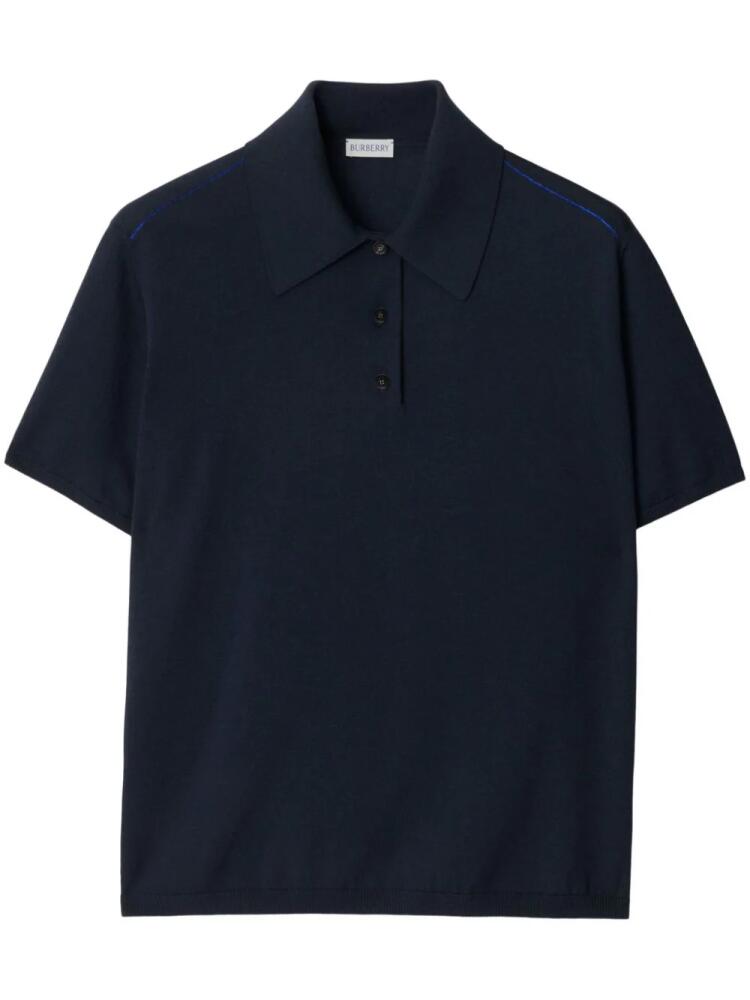 Burberry short-sleeve polo shirt - Blue Cover