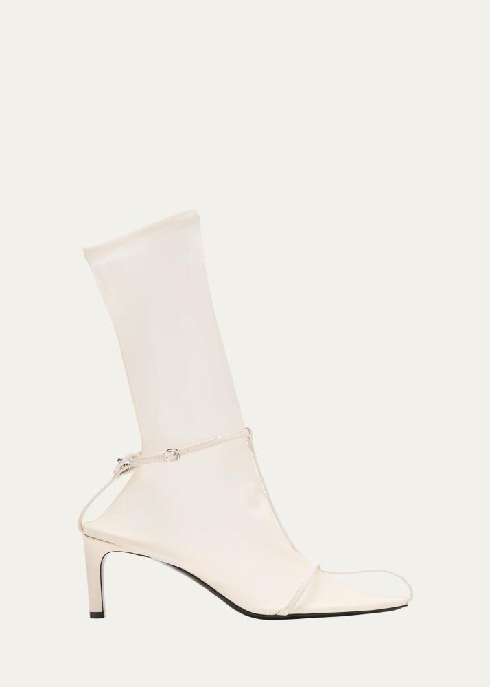 Jil Sander Stivaletto Trunk Nylon T-Strap Booties Cover