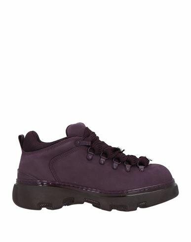 Burberry Man Ankle boots Dark purple Leather Cover