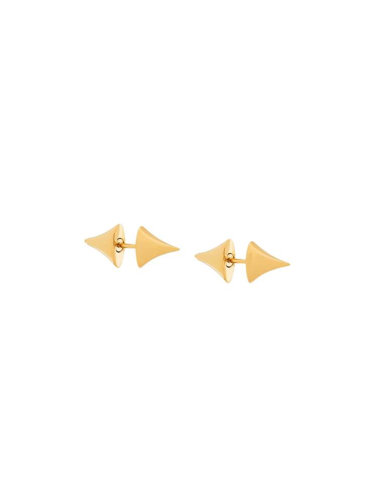 Shaun Leane Rose Thorne medium bar earrings - Metallic Cover