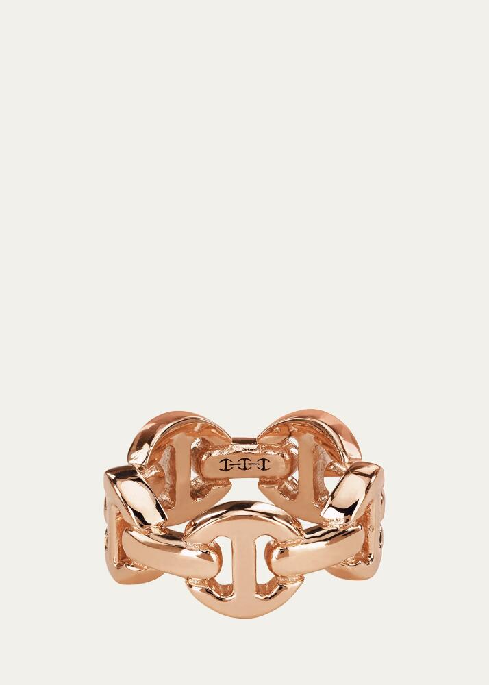 Hoorsenbuhs 18K Rose Gold Dame Tri-Link Ring Cover