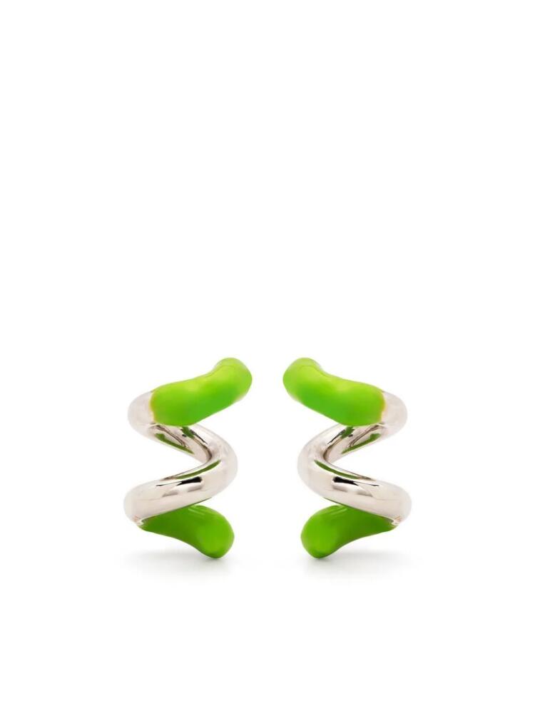 Sunnei colour-block wrap earrings - Silver Cover