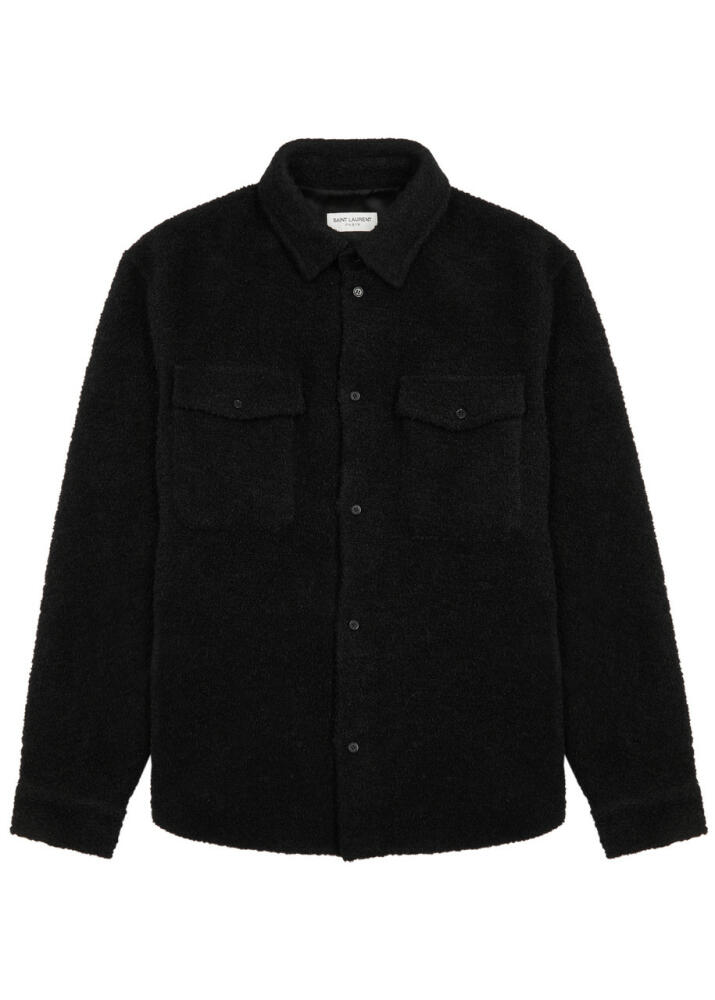 Saint Laurent Bouclé Overshirt - Black Cover