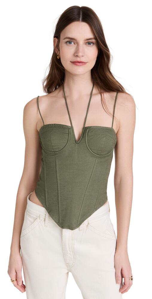 Lioness Del Gato Corset Top Khaki Cover