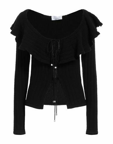 Blumarine Woman Cardigan Black Wool Cover