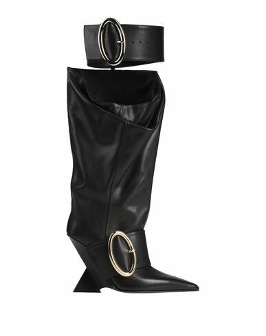 The Attico Woman Boot Black Leather Cover