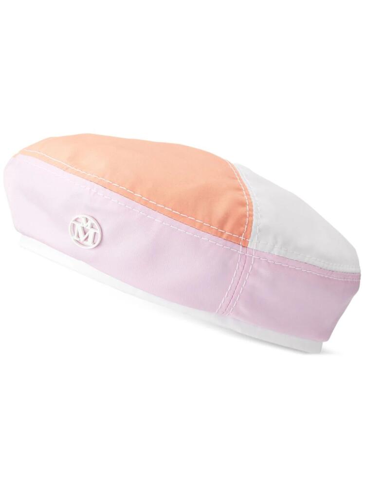 Maison Michel New Billy panelled beret - White Cover