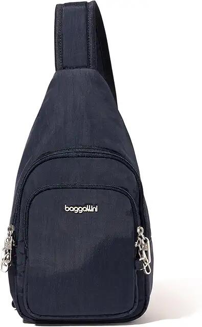 Baggallini Securtex Anti-Theft Daytripper Sling (French Navy) Cross Body Handbags Cover