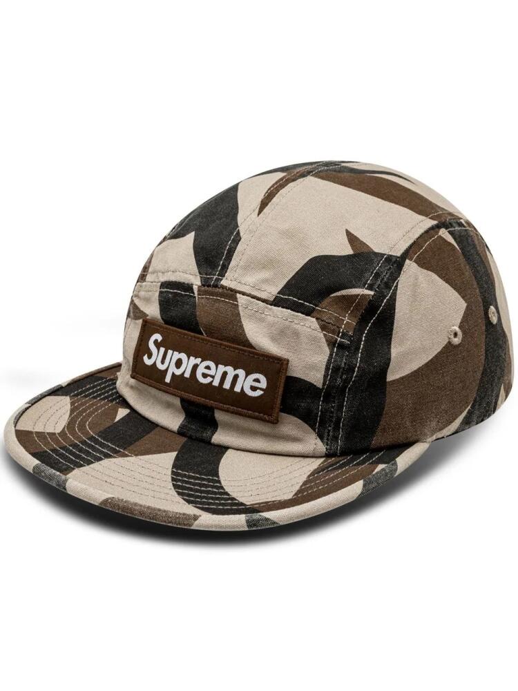 Supreme military-print camp cap - Brown Cover