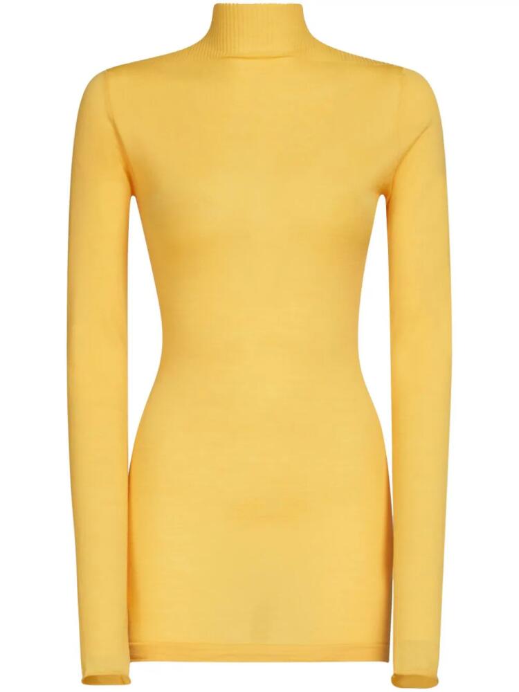 Marni high-neck ribbed jumper - Yellow Cover