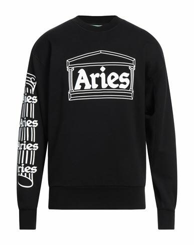 Aries Man Sweatshirt Black Cotton Cover