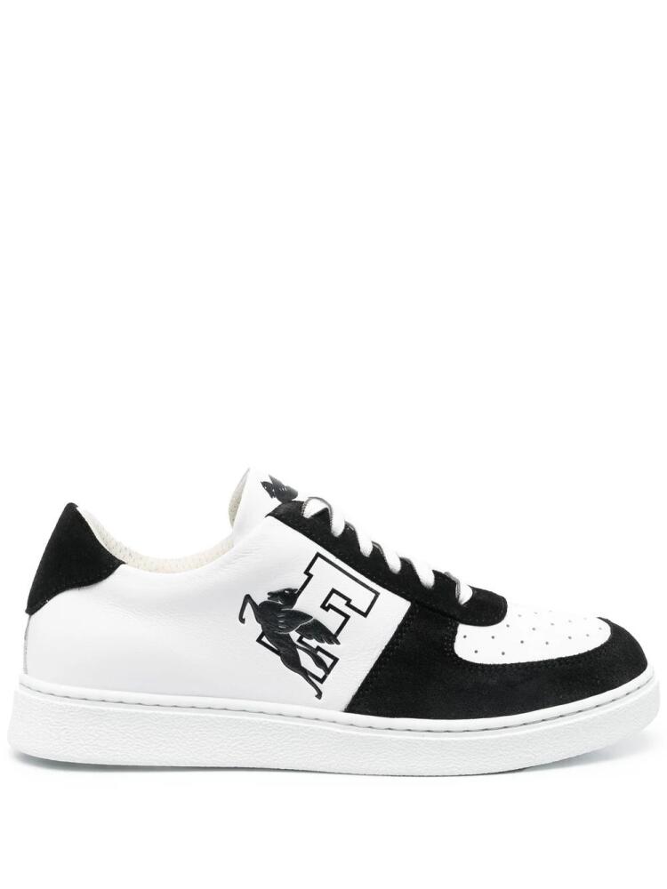 ETRO logo-print lace-up sneakers - Black Cover