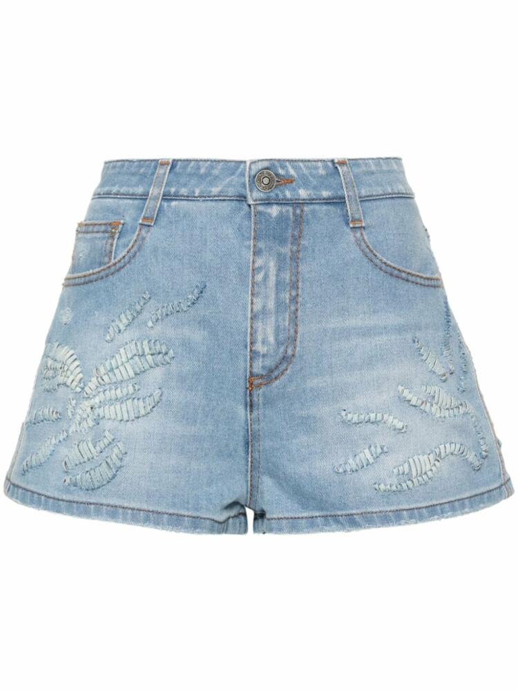 Ermanno Scervino distressed denim shorts - Blue Cover