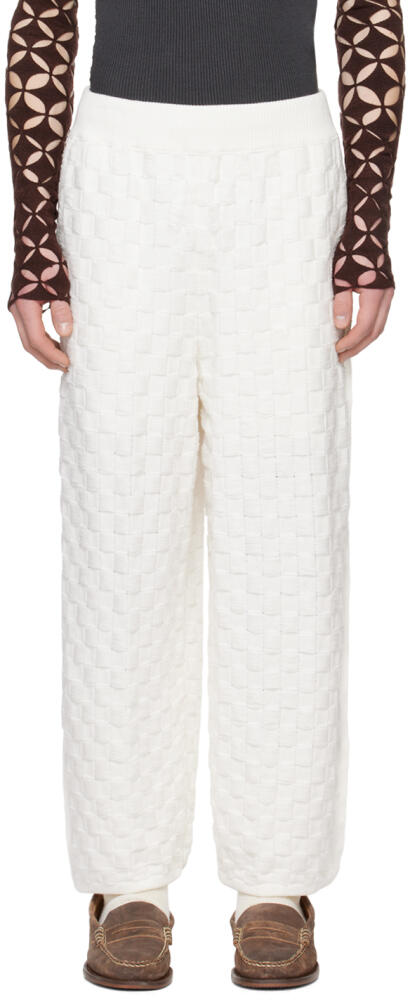 Isa Boulder SSENSE Exclusive White Chess Trousers Cover