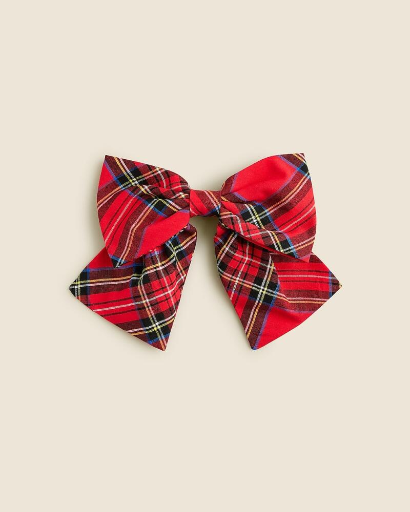 J.Crew Oversized tartan bow hair clip Cover