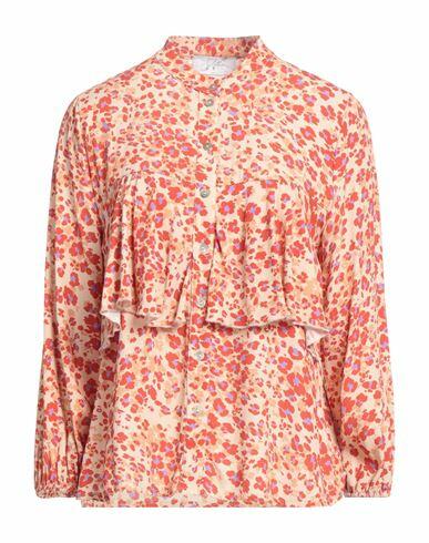 Soallure Woman Shirt Rust Viscose Cover