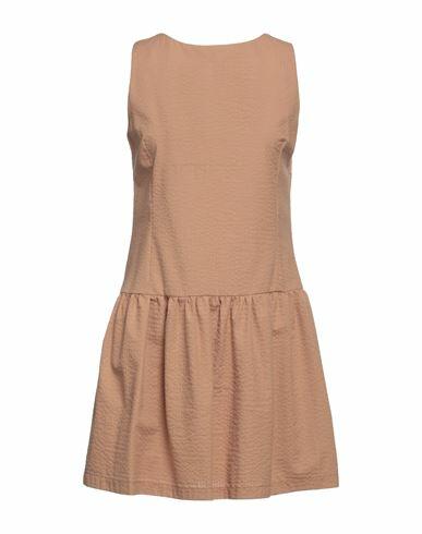 Biancoghiaccio Woman Mini dress Sand Cotton Cover