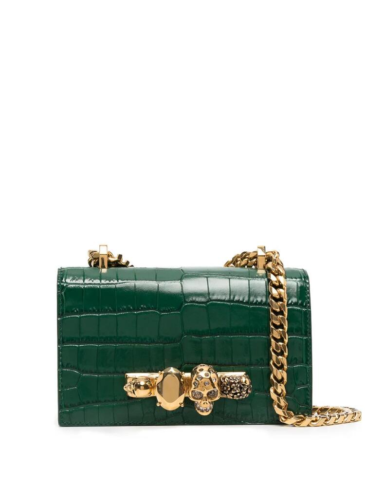 Alexander McQueen mini jewelled satchel - Green Cover