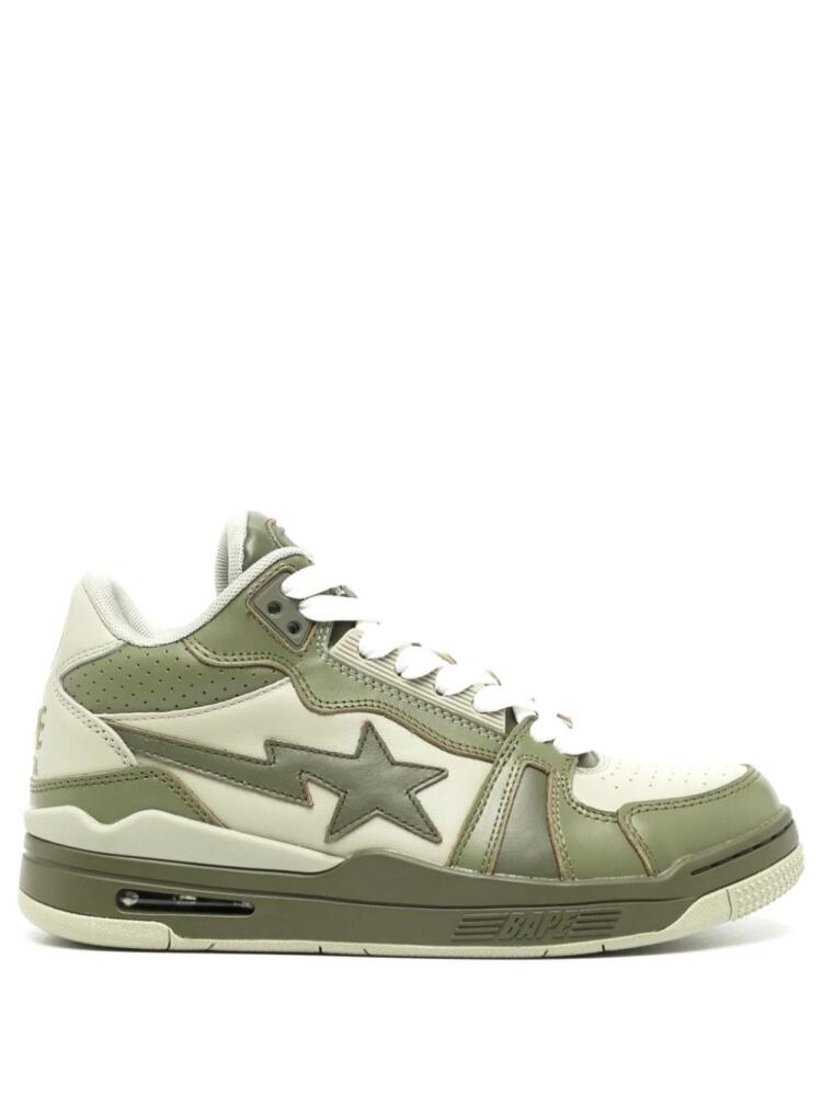 A BATHING APE® Clutch STA leather sneakers - Green Cover