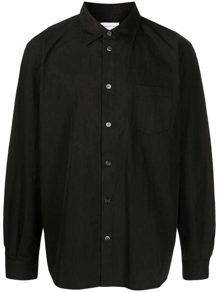 John Elliott button-up long-sleeved shirt - Black Cover