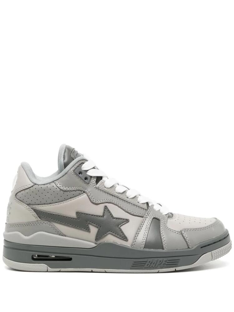 A BATHING APE® Clutch STA leather sneakers - Grey Cover