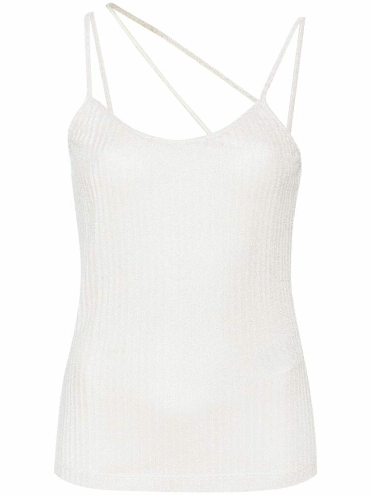 Missoni asymmetric lamé tank top - Neutrals Cover