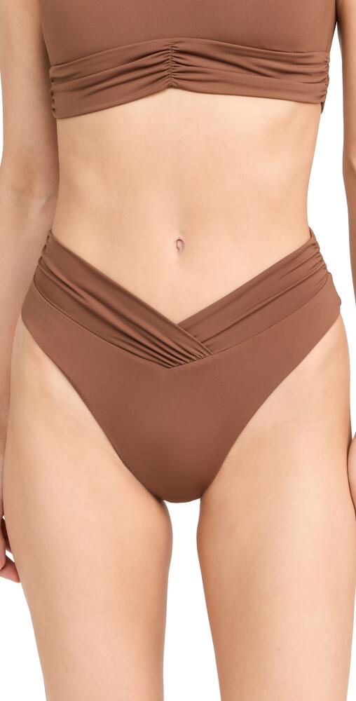 Riot Swim Pico Bikini Bottoms Brown Sugar Cover