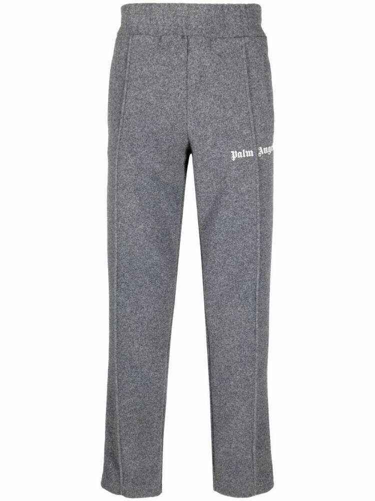 Palm Angels logo-print track pants - Grey Cover