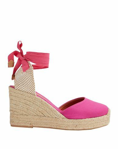 8 By Yoox Organic Cotton Essential Wedge Espadrilles Woman Espadrilles Fuchsia Organic cotton Cover