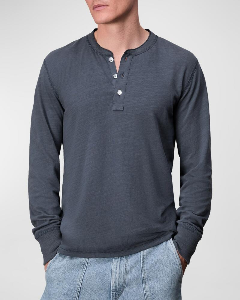 Rag & Bone Men's Classic Flame Henley Shirt Cover