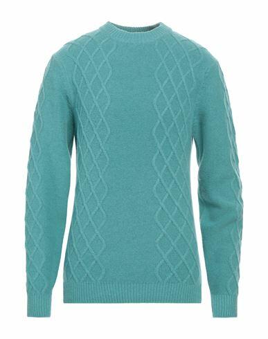 Wool & Co Man Sweater Turquoise Wool, Polyamide Cover