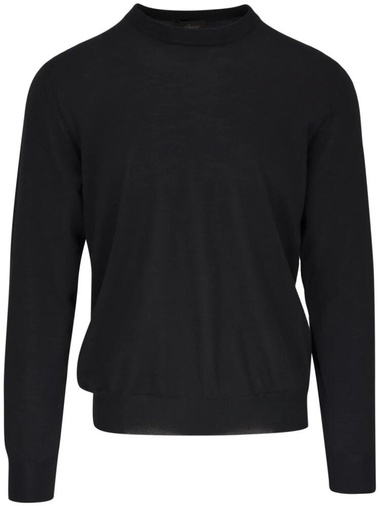 Brioni round-neck knit jumper - Black Cover