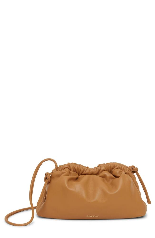 Mansur Gavriel Mini Cloud Leather Clutch in Caramel Cover