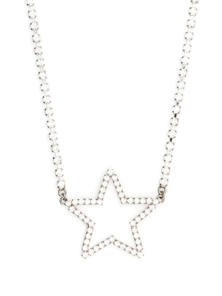 Alessandra Rich crystal-embellished star necklace - Silver Cover