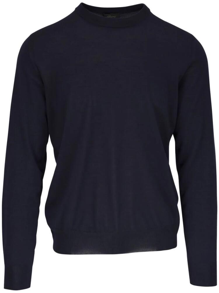 Brioni round-neck knit jumper - Blue Cover