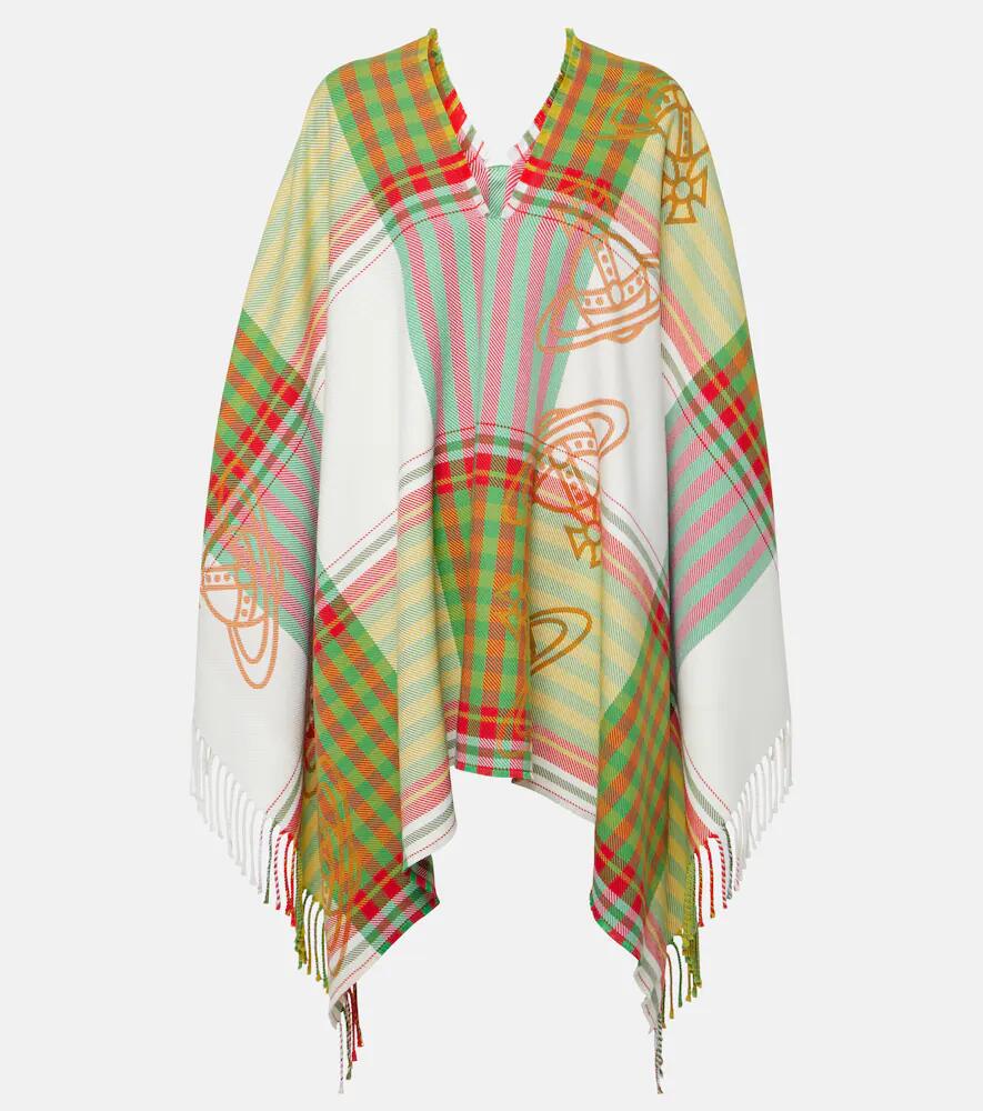 Vivienne Westwood Combat tartan wool and cotton poncho Cover