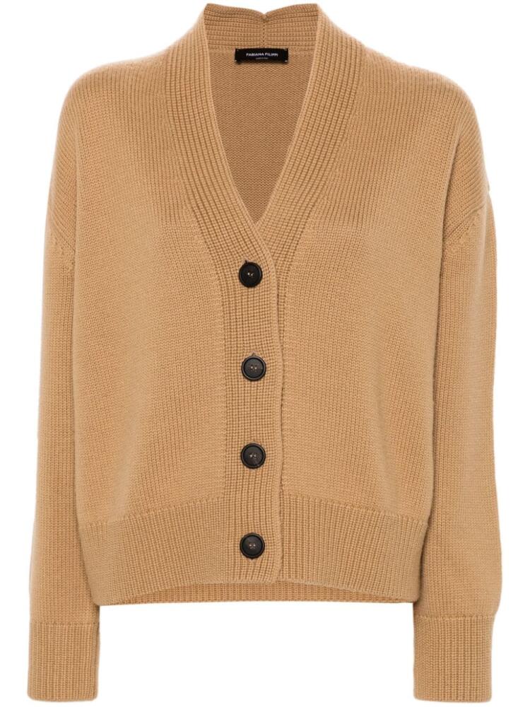 Fabiana Filippi virgin wool cardigan - Neutrals Cover