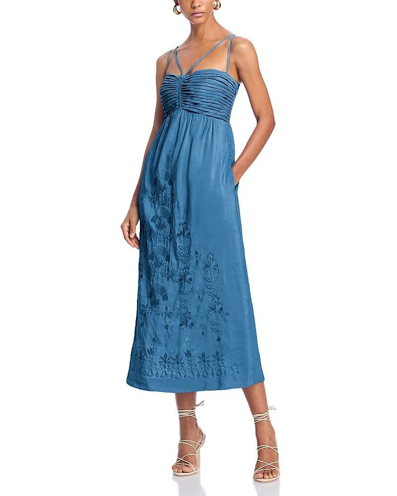 Kobi Halperin Ariella Embroidered Midi Dress Cover