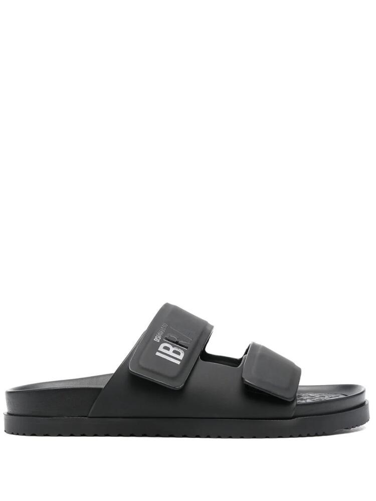 DSQUARED2 x Ibrahimović leather slides - Black Cover