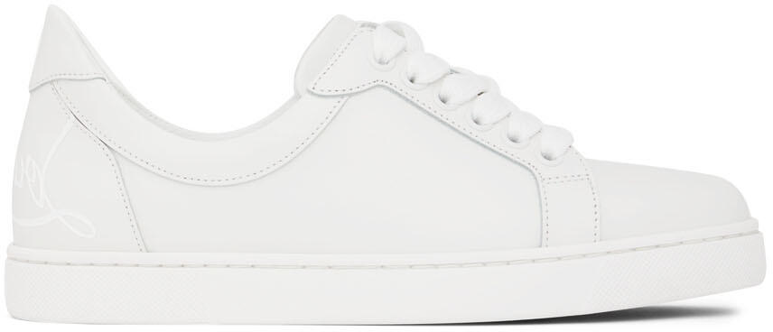 Christian Louboutin White Elo Loubi Flat Sneakers Cover