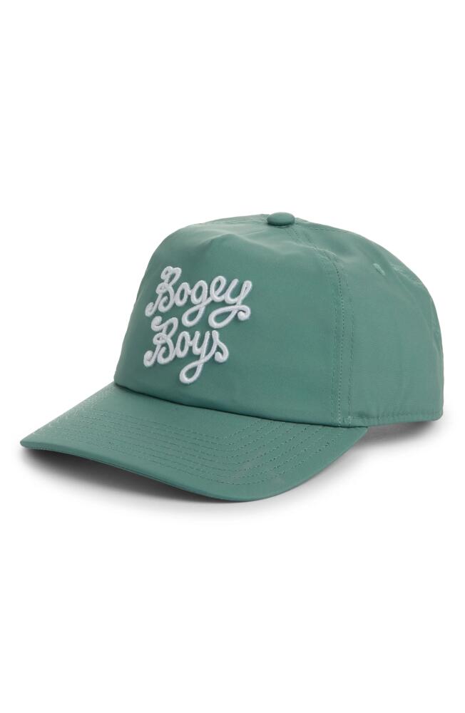 BOGEY BOYS Essential Logo Embroidered Snapback Baseball Cap in Spruce Cover