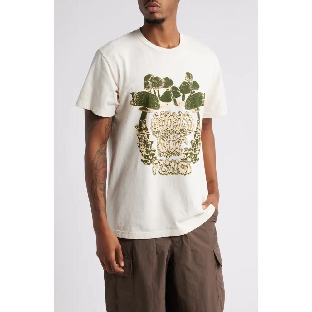 Afield Out Fungi Cotton Graphic T-Shirt in Bone Cover